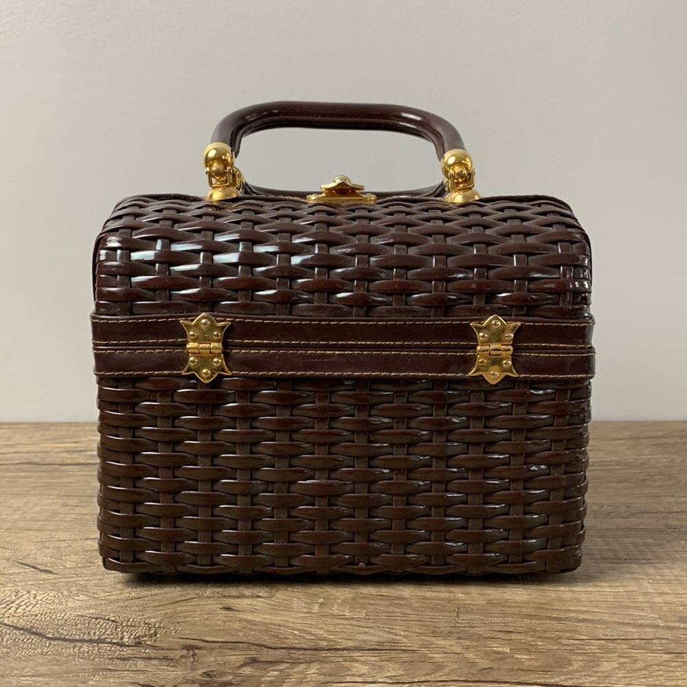 Vintage 1960s Woven Box Purse
